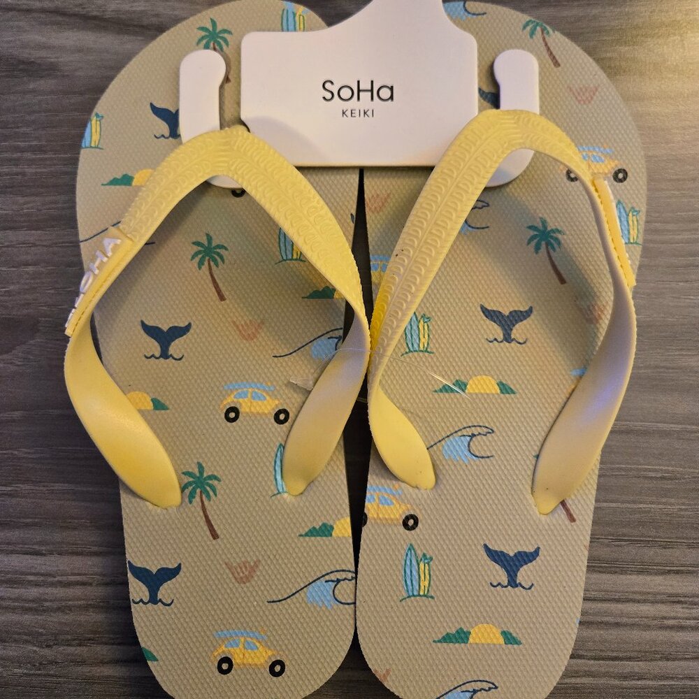Soha Keiki Slippers - Size Youth 2/3 - BNWT